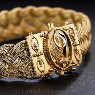 Victorian Mesh Calla Lily Bracelet