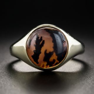 Victorian Moss Agate Ring - 2