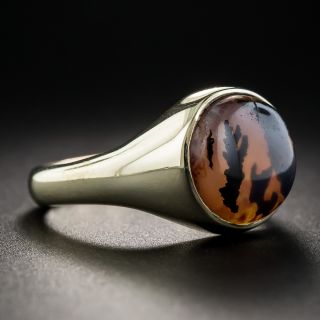 Victorian Moss Agate Ring