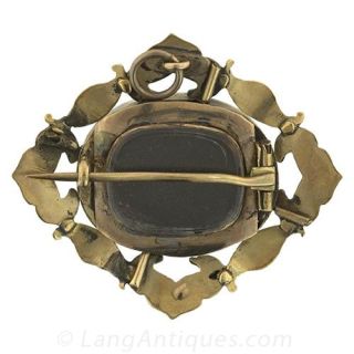 Victorian Mourning Hair Brooch
