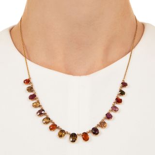Victorian Multi-Color Gem Necklace