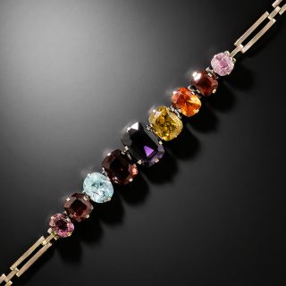 Victorian Multi-Gem Link Bracelet - 2
