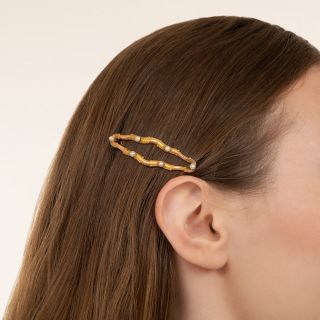 Victorian Natural Pearl Hair Barrette