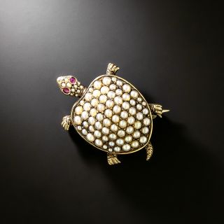 Victorian Natural Pearl Turtle - 2
