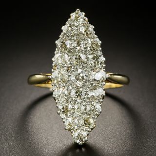 Victorian Navette Shaped Diamond Ring - 3