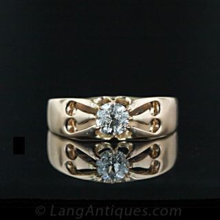 Victorian Old Mine Diamond Ring Main View