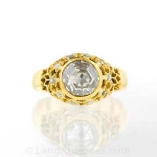 Victorian Diamond Engagement Ring 