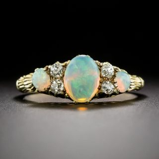 Victorian Opal and Diamond Ring - 3