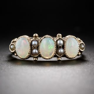 Victorian Opal and Pearl Ring 