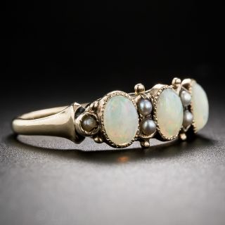 Victorian Opal and Pearl Ring 