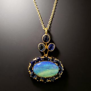 Victorian Opal and Sapphire Necklace - 2