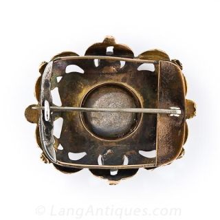 Victorian Opal Brooch with Enameling