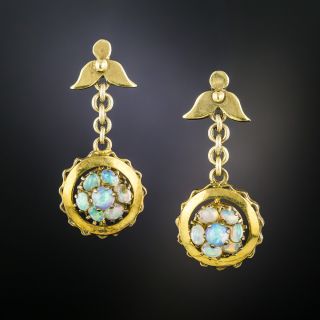 Victorian Opal Drop Earrings - 2
