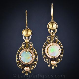 Victorian Opal Earrings