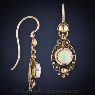 Victorian Opal Earrings