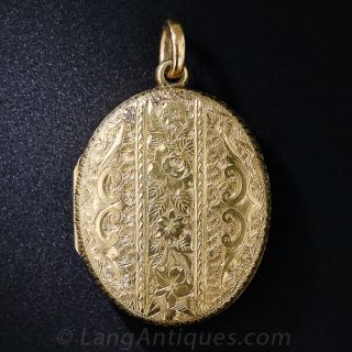 Victorian Oval Gold Locket