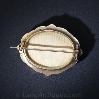 Victorian Oval Locket Brooch