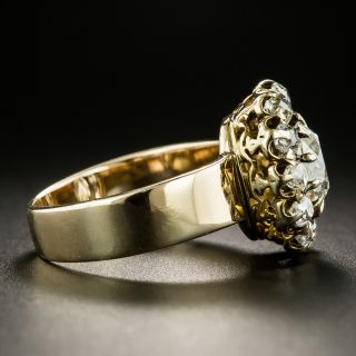 Victorian Pear-Shaped Diamond Cluster Ring