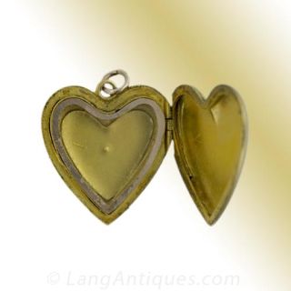 Victorian Pearl Heart Shaped Locket