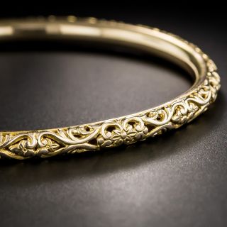 Victorian Pierced Bangle Bracelet