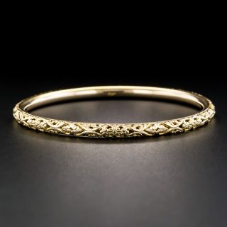 Victorian Pierced Bangle Bracelet