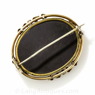 Victorian Pietra Dura Brooch