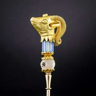 Victorian Ram's Head Toothpick
