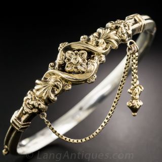 Victorian Repouse Bangle Bracelet