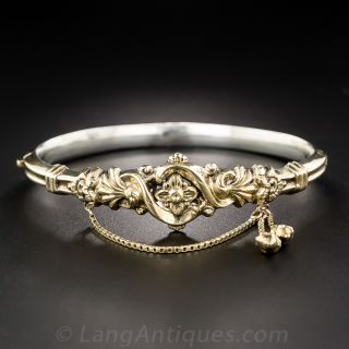Victorian Repouse Bangle Bracelet