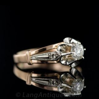 Victorian Retrospective .40 Carat Diamond Engagement Ring