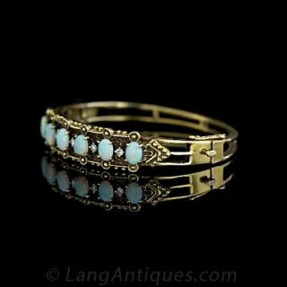 Victorian Retrospective Opal and Diamond Bracelet