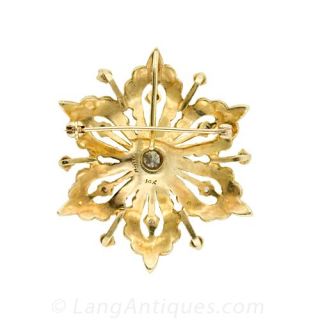 Victorian Revival Snowflake Pin