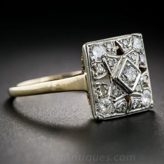 Victorian Revival Two-Tone Diamond Ring