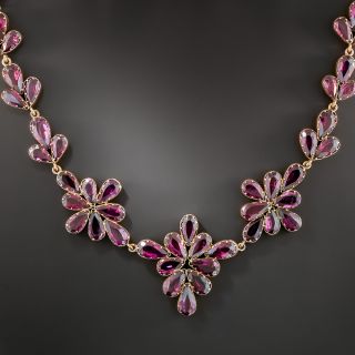 Victorian Rhodolite Garnet Necklace - 2