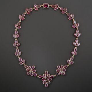 Victorian Rhodolite Garnet Necklace
