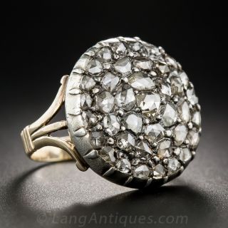 Victorian Rose-Cut Diamond Cluster Ring