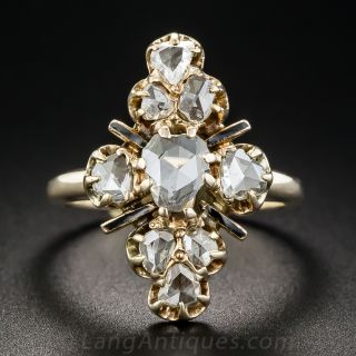 Victorian Rose-Cut Diamond Dinner Ring - 1