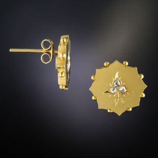 Victorian Rose-Cut Diamond Earrings