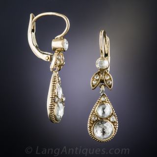 Victorian Rose-Cut Diamond Earrings