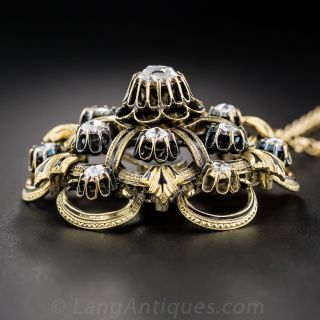 Victorian Rose Cut Diamond Necklace