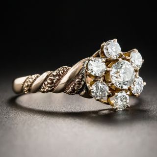 Victorian Rose Gold Diamond Ring