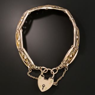 Victorian Rose Gold Gate Bracelet