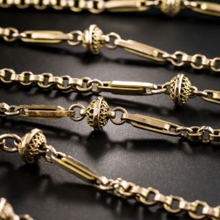 Victorian Rose Gold Long Chain - 1