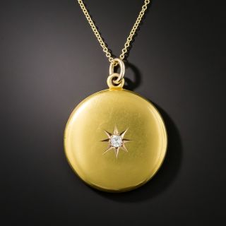 Victorian Round Diamond Locket - 2