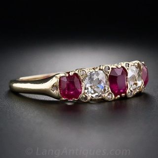 Victorian Ruby and Diamond Ring