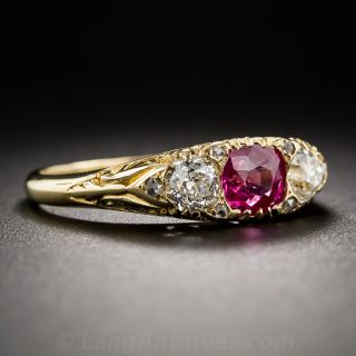 Victorian Ruby and Diamond Ring