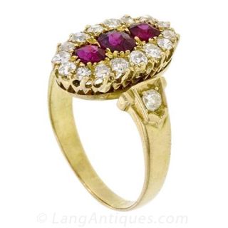 Victorian Ruby and Diamond Ring