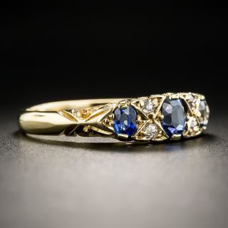 Victorian Sapphire and Diamond Band