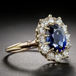 Victorian Sapphire and Diamond Ring