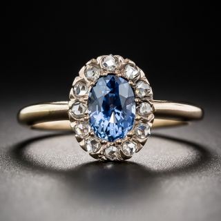 Victorian Sapphire and Diamond Ring